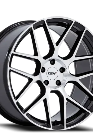 Limited Offer Tsw Tw002 Lasarthe Wheel 20x10.5 5x112 Gloss Black Machined 38mm - FREE T-SHIRT INCLUDED!