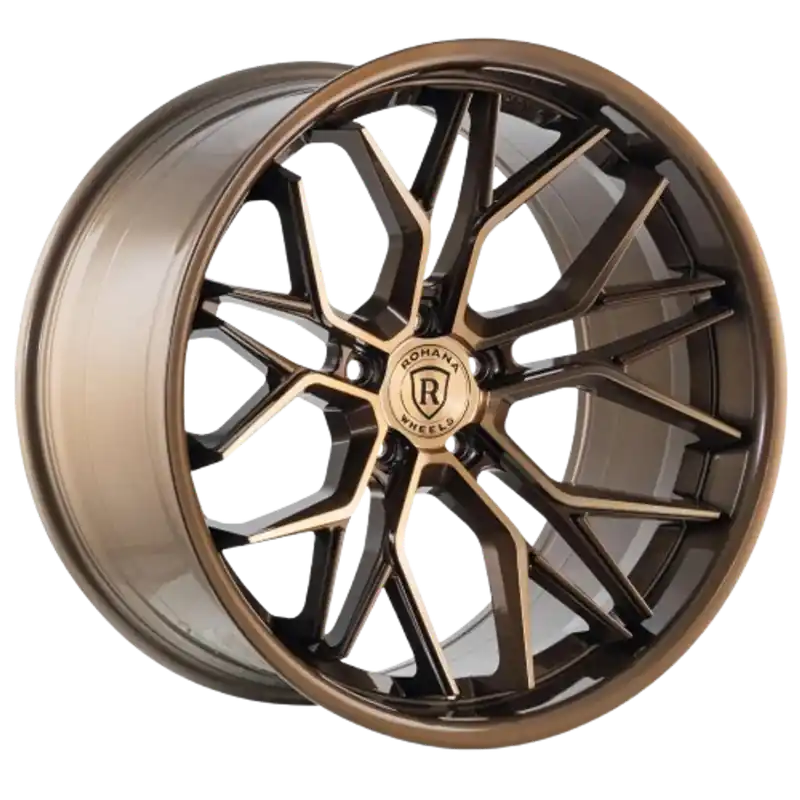 Rohana Rfc3 Wheel 20x9 5x114.3 Machined Bronze 35mm - FREE T-SHIRT INCLUDED! Markdown
