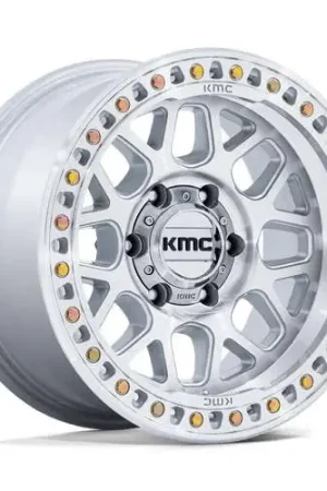 While Supplies Last Kmc Km549 Grs Wheel 20x9 6x139.7 Gloss Silver w/ Machined Face 18mm - FREE T-SHIRT INCLUDED! KM54929068418