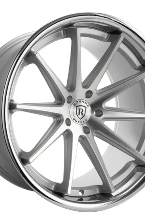 Deal Rohana Rfc10 Wheel 20x10 5x112 Machine Silver w/ Chrome Lip 45mm - FREE T-SHIRT INCLUDED!