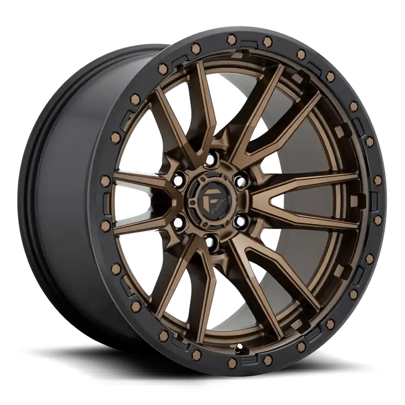 Fuel D681 Rebel Wheel 16x8 6x139.7 Matte Bronze With Black Ring 1mm - FREE T-SHIRT INCLUDED! Hassle-Free Returns