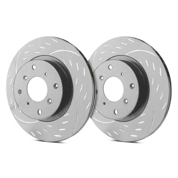 Big Sale SP Performance Rear Vented 10 Lug Diamond Gray ZRC Brake Rotors PLA D54-119