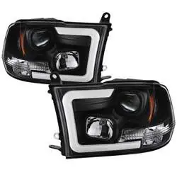Spyder Projector Headlights - Version 2 - Light Bar DRL - Black FCLH 5084811 Bargain