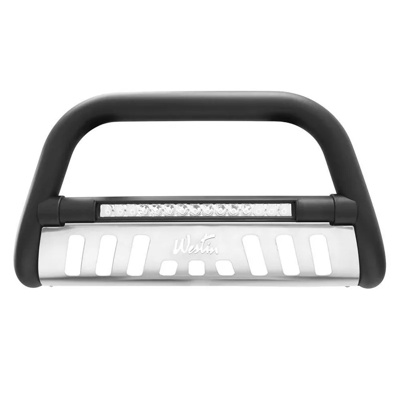 Hot Deal Westin Ultimate LED Bull Bar. Textured Black. Diameter 3.5in.. Power Output 45W. Beam Type Combo. 15 x 3w Osram. Face Size 20.5in.. Amp Draw 12v 2.80. Raw Lumens 4050. BCTC 32-3955L