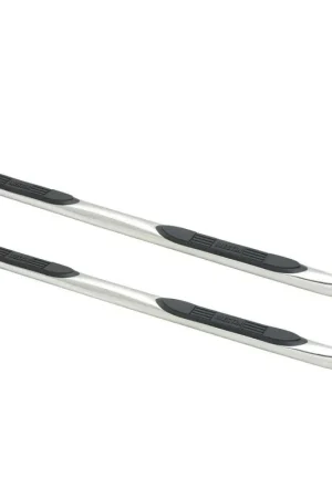 While Supplies Last Westin E-Series 3 Round Nerf Step Bars. Dual Step Pad. Polished Stainless Steel. Mount Kit Included. For Mega Cab. BCTC 23-3570