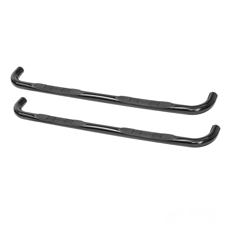 Westin E-Series 3 Round Nerf Step Bars. Dual Step Pad. Black. Steel. Mount Kit Included. For Double Cab. BCTC 23-2775 Limited Offer
