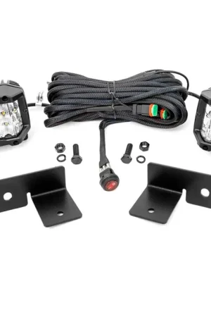 Rough Country LED Light - Under Bed Mount - 2 Inch Chrome Pair - Wide Angle - Polaris General 18-22 DHTP 93032 Worldwide Shipping