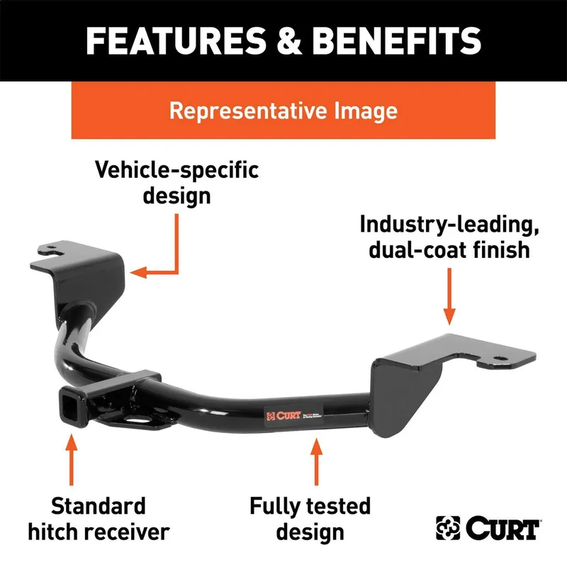 Luxury Curt 11210 Class I 1.25 in. Receiver Hitch | Ford Mustang