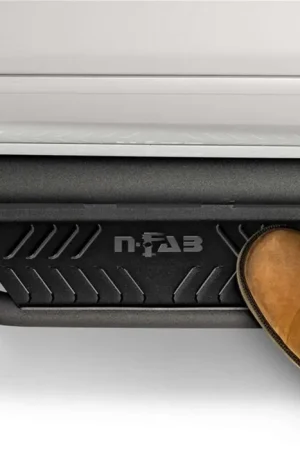 N-Fab HPC1495QC-6-TX Black Podium LG Step | Chevrolet Silverado 1500 GMC Sierra Free Shipping
