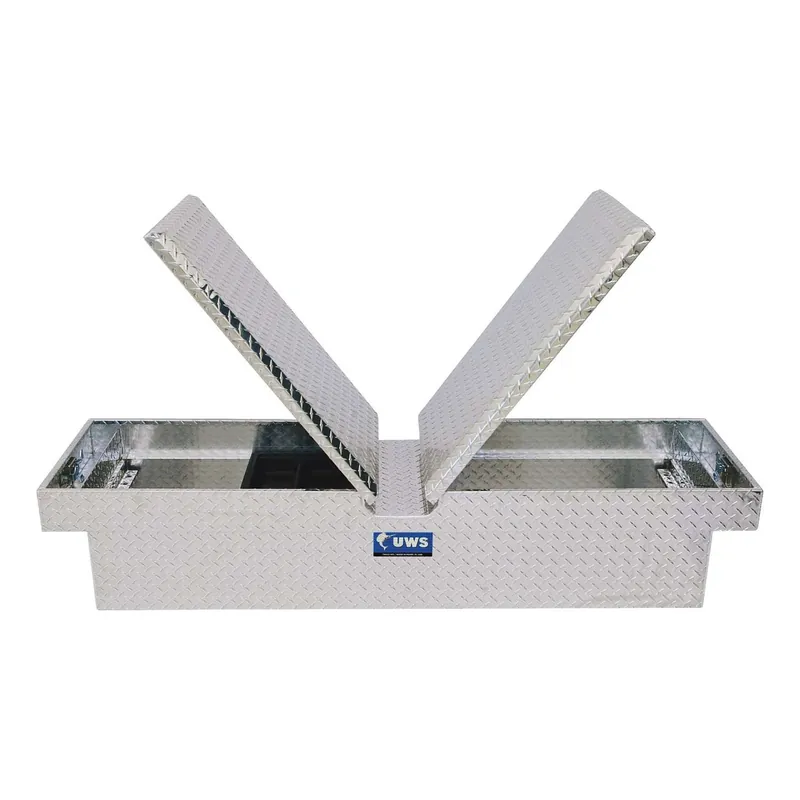 Uws TB-63 Gull Wing Series Double Lid Crossover Tool Box | Chev Colorado Dodge Dakota Best Seller