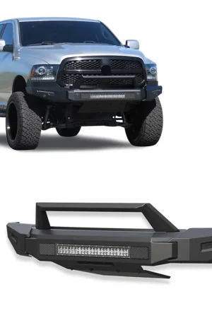 Black Horse Off Road Armour II Heavy Duty Modular Front Bumper Kit GDRD AFB-RA14-K1 Top Pick