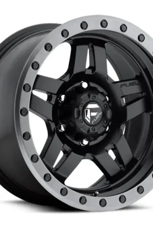 Fuel Offroad Wheels Anza D557 Matte Black w/ Anthracite Ring 17x8.5 6mm Offset 6x139.7 (6x5.5) Express Delivery
