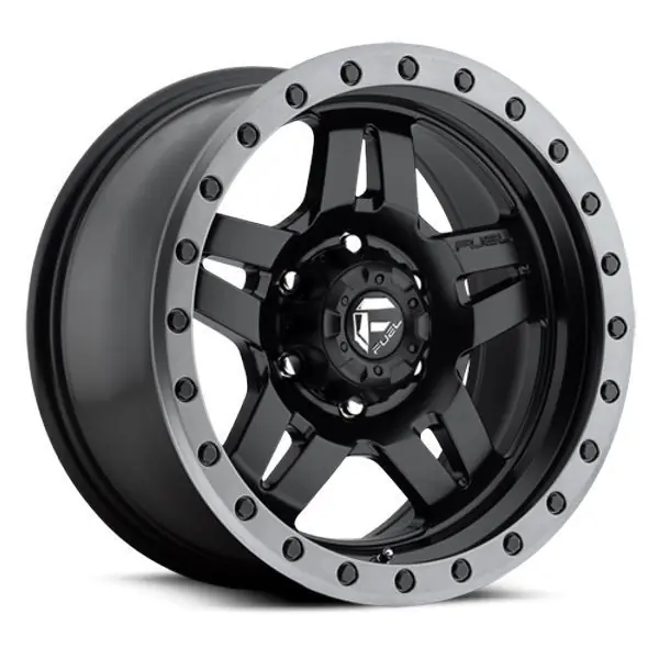 Fuel Offroad Wheels Anza D557 Matte Black w/ Anthracite Ring 17x8.5 6mm Offset 6x139.7 (6x5.5) Express Delivery