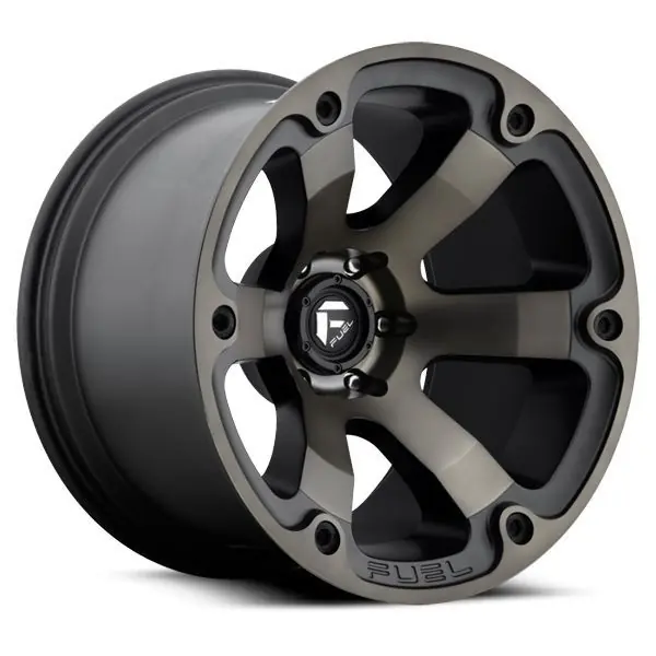 Bargain Fuel Offroad Wheels Beast D564 Matte Black Machined w/ Dark Tint 18x9 -12mm Offset 5x127 (5x5)
