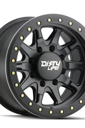Trusted Brand DirtyLife Wheels DT-2 9304 Matte Black Simulated Beadlock Ring 20x9 12mm Offset 6x139.7 (6x5.5)