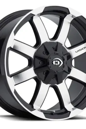 Vision Wheels Valor 413 Gloss Black Machined Face 16x6.5 45mm Offset 6x130 Genuine