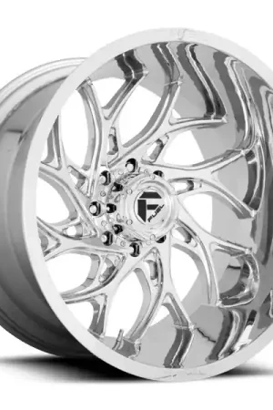 Professional Grade Fuel Offroad Wheels Runner D740 Chrome 20x10 -18mm Offset 8x165.1 (8x6.5)