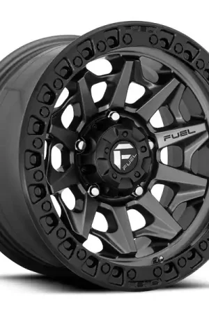 Fuel Offroad Wheels Covert D716 Matte Anthracite w/ Black Ring 17x9 -12mm Offset 6x135 Same Day Shipping