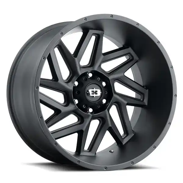 Genuine Vision Wheels Spyder 361 Satin Black 20x10 -25mm Offset 5x127 (5x5)