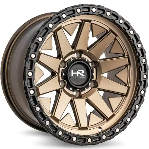 Hot Deal Hardrock Offroad Wheels H106 Matte Bronze 17x9 -12mm Offset 5x127 (5x5) 2007-2026 Jeep Wrangler / Gladiator