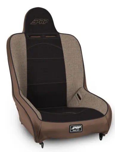 Buy Today PRP Premier High Back Suspension Seat (Two Neck Slots) - Tan / Black - A100110-64