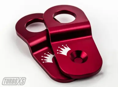 Turbo XS 15-16 Subaru WRX/STI Billet Aluminum Radiator Stay - Red - W15-RADSTAY-RED Clearance