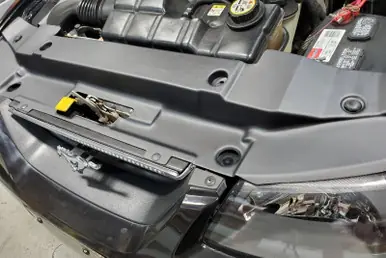 JLT 99-04 Ford Mustang Black Textured Radiator Support Cover - JLTRSC-FM9904-2 Sale
