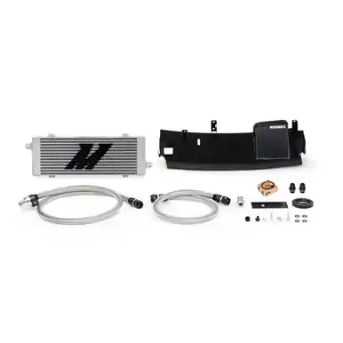 Free Delivery Mishimoto 2016+ Ford Focus RS Thermostatic Oil Cooler Kit - Silver - MMOC-RS-16TSL