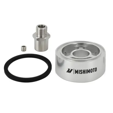 Special Discount Mishimoto Oil Filter Spacer 32mm 3/4 - 16 Thread - Silver - MMOC-SPC32-34SL