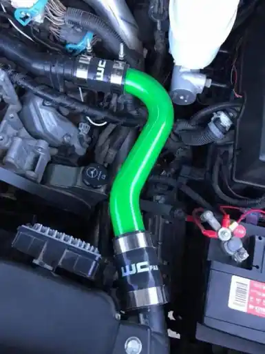 Must Have Wehrli 06-10 Chevrolet 6.6L LBZ/LMM Duramax Upper Coolant Pipe - Gloss Black - WCF100622-GB