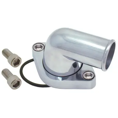 Free Delivery Spectre Chevy 90 Degree Swivel Water Neck - Polished Aluminum - 4933