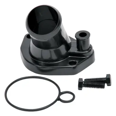 Edelbrock Steel Water Neck for Ford Small Block Windsor - Black - 48143 Last Chance