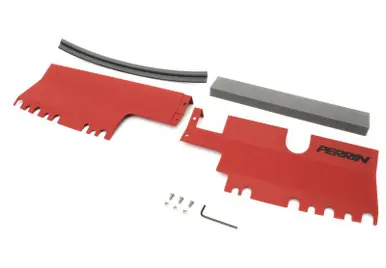 Affordable Perrin 15-21 WRX/STI Radiator Shroud (Without OEM Intake Scoop) - Red - PSP-ENG-512-2RD