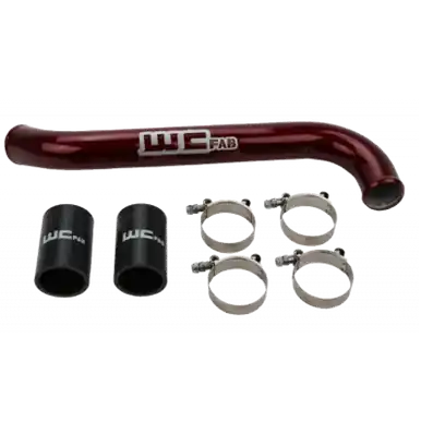 Fresh Stock Wehrli 17-19 Chevrolet 6.6L L5P Duramax Upper Coolant Pipe - Cat Yellow - WCF100742-CAT
