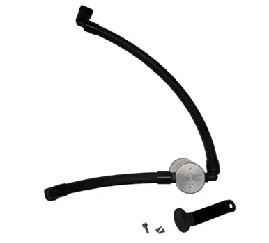 One Day Deal J&L 2021-2022 Ford Bronco 2.7L 3.0 Oil Separator Passenger Side- Clear Anodized - 3073P-C