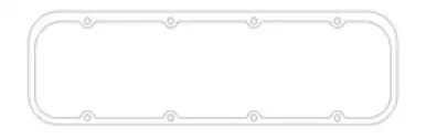 Cometic Chevrolet Gen-1 Small Block V8 .094in Fiber Valve Cover Gasket Splayed Valve Head - C5390-094 Fast Shipping