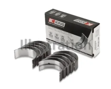 Bargain King Audi / Volkswagen ADZ/AWT/APK 1.6/1.8/2.0L Crankshaft Main Bearing Set (Set of 5) (Size 0.25) - MB5661SI025