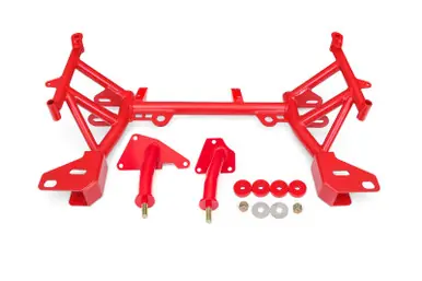BMR 93-02 4th Gen F-Body K-Member LT1 Motor Mounts Pinto Rack Mounts Red - KM346R Wholesale