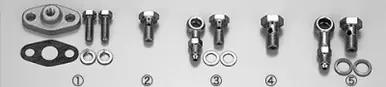 Affordable HKS Inlet Banjo Set for GT - 1408-RA032