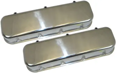 Moroso Chevrolet Big Block Valve Cover - Tall - No Logo - Polished Aluminum - Pair - 68425 Latest
