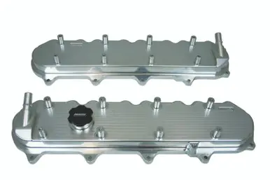 Moroso GM LT1/LT4/L86 Valve Cover - Oil Fill & PCV Ports on Each Cover - Billet Aluminum - Pair - 68494 Top Rated