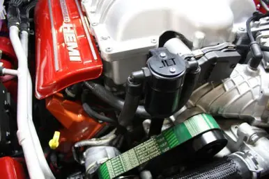 Bulk Order J&L 15-22 Dodge Hellcat/Demon 6.2L Hemi Passenger Side Oil Separator 3.0 - Black Anodized - 3060P-B