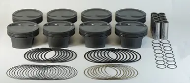 Fast Shipping Mahle MS Piston Set GM LS 376ci 4.065in Bore 3.622in Stk 6.125in Rod .927 Pin -12cc 9.3 CR - 930224565