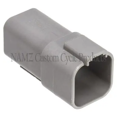 Certified NAMZ Deutsch DT Series 6-Wire Receptacle & Wedgelock - Gray (Repl. HD 72126-94GY) - DR-6G
