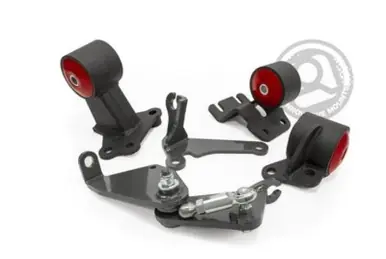 Innovative 90-93 Integra B-Series Black Steel Mounts 60A Bushings (Auto to Manual Hydro Actuator) - 49355-60A Free Delivery