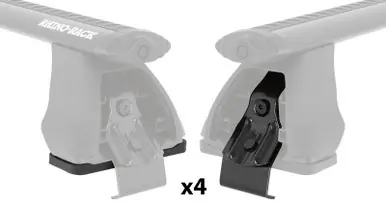 No Minimum Order Rhino-Rack 2500 Fitting Kit - 4 Pads/4 Clamps - DK347