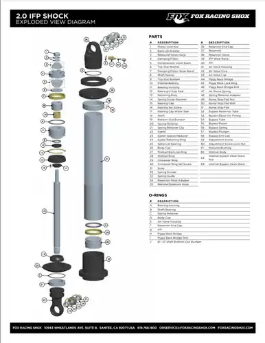 Fox Spacer 0.631 ID x 0.815 OD x 0.250 TLG 12L14 Clear Zinc - 213-18-010-A Must Have
