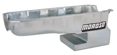 Price Drop Moroso Chevrolet Big Block Mark IV/Chevrolet II Notched Rear Wet Sump 7qt 9in Steel Oil Pan - 20431