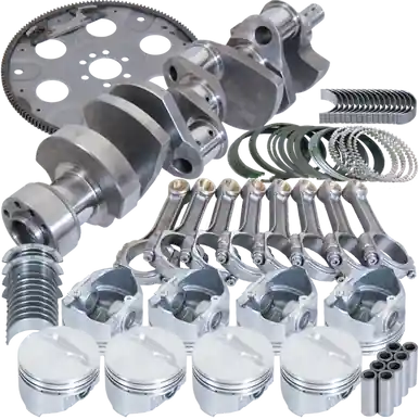 Bargain Eagle Chevy LT1350 1Pc 3.750in Crank 5.700in I-Beam Rods 4.040in Pistons 153 Tooth FP Blncd Assembly - B13555L04053