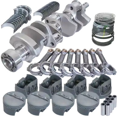 Trusted Brand Eagle Chevy LT1 350 1Pc 3.750in Crank 5.700in I-Beam Rods -5cc 4.040in Pistons Rotating Assembly - 62108040